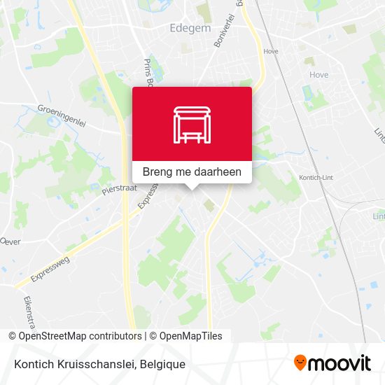 Kontich Kruisschanslei kaart