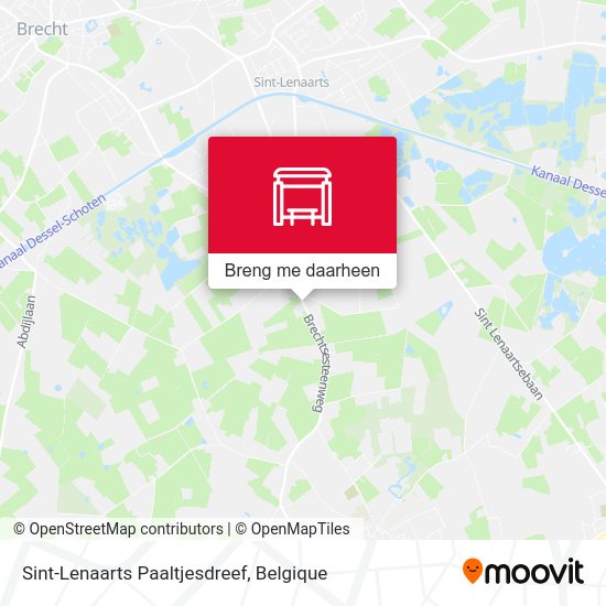Sint-Lenaarts Paaltjesdreef kaart
