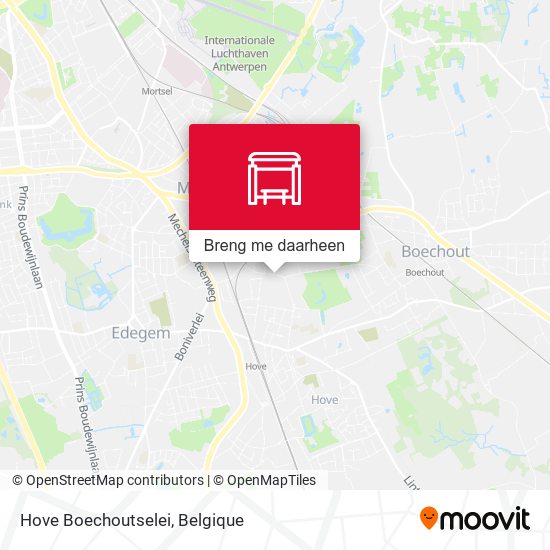 Hove Boechoutselei kaart