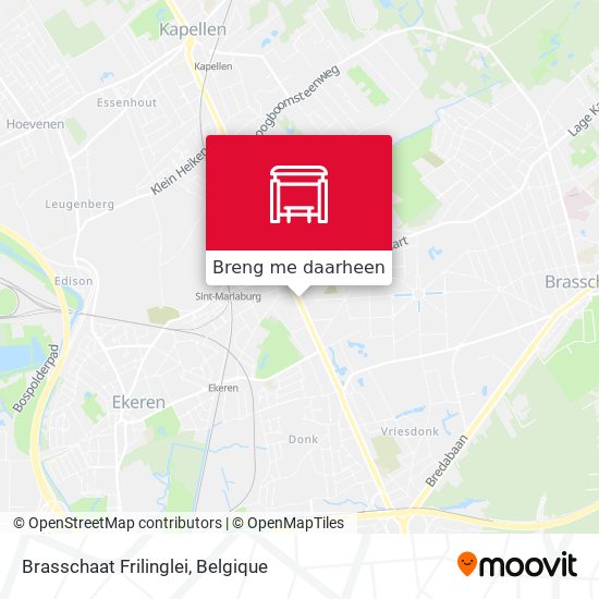 Brasschaat Frilinglei kaart