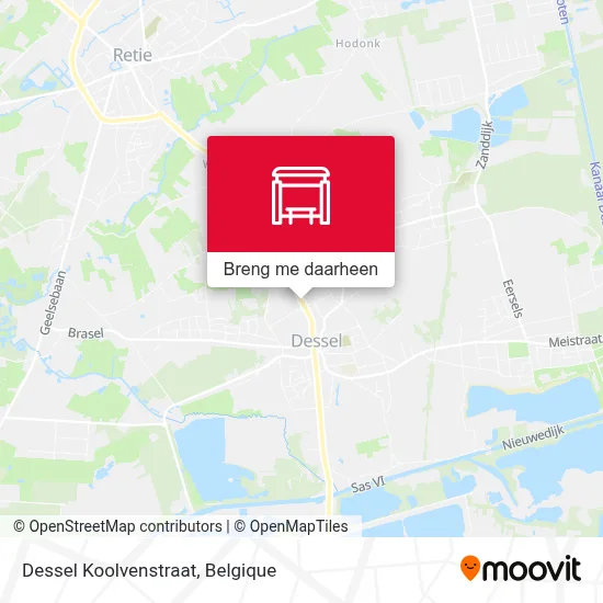 Dessel Koolvenstraat kaart