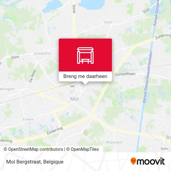 Mol Bergstraat kaart