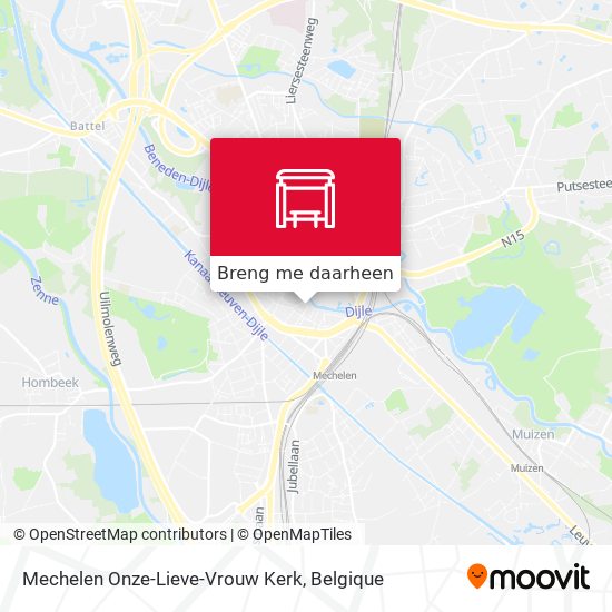 Mechelen Onze-Lieve-Vrouw Kerk kaart