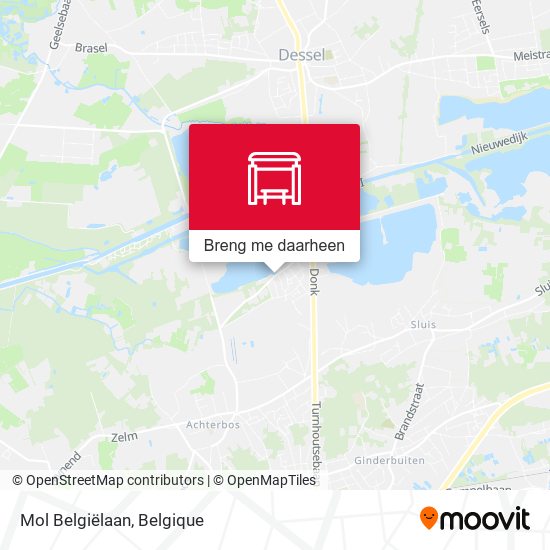 Mol Belgiëlaan kaart