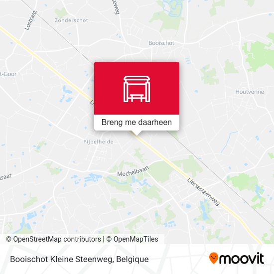 Booischot Kleine Steenweg kaart