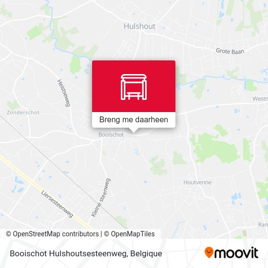 Booischot Hulshoutsesteenweg kaart