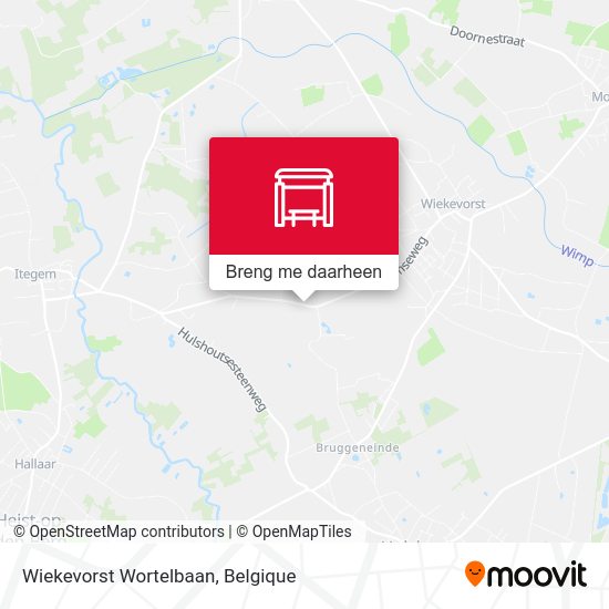 Wiekevorst Wortelbaan kaart