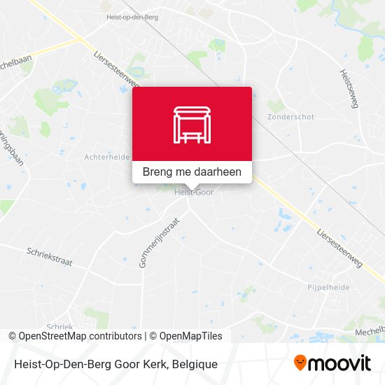 Heist-Op-Den-Berg Goor Kerk kaart