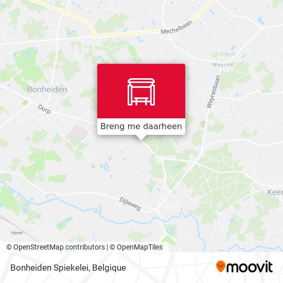 Bonheiden Spiekelei kaart