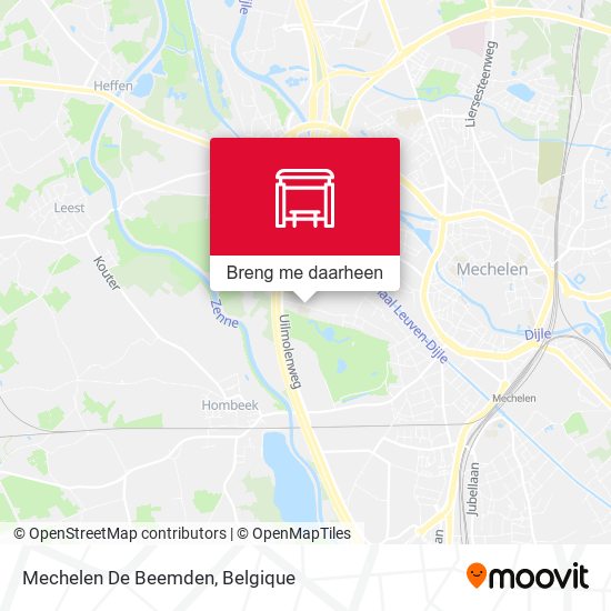 Mechelen De Beemden kaart