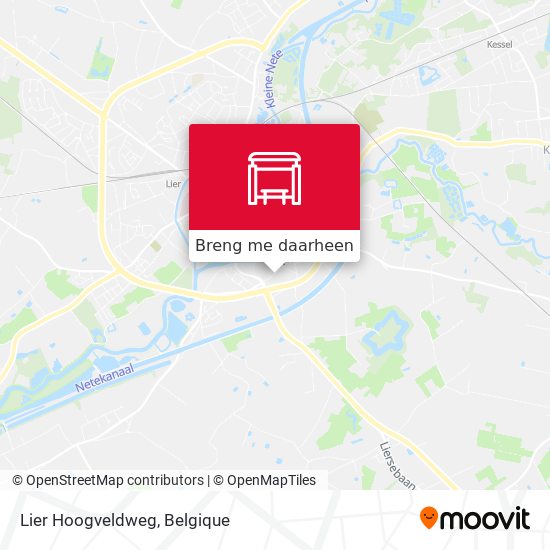 Lier Hoogveldweg kaart