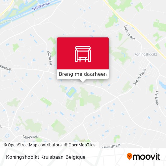 Koningshooikt Kruisbaan kaart