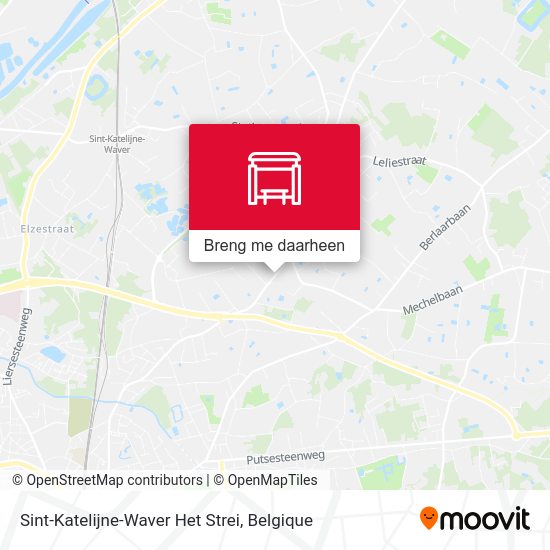 Sint-Katelijne-Waver Het Strei kaart
