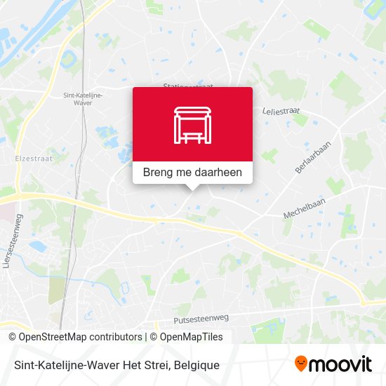 Sint-Katelijne-Waver Het Strei kaart