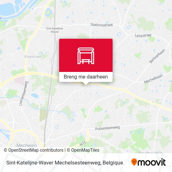 Sint-Katelijne-Waver Mechelsesteenweg kaart
