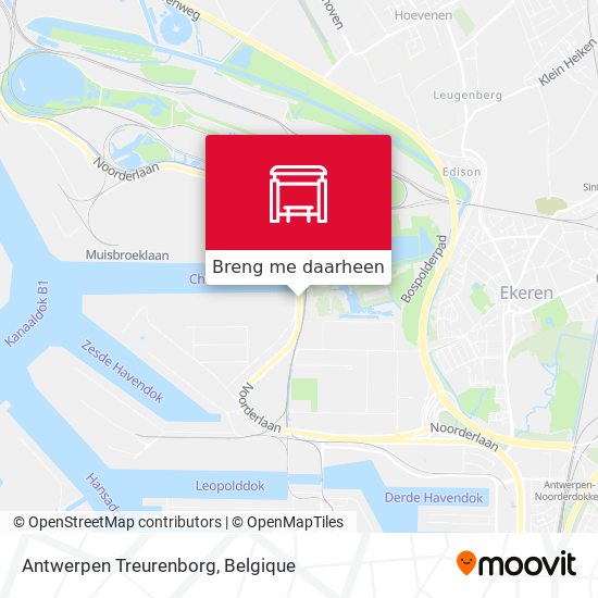 Antwerpen Treurenborg kaart