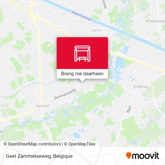 Geel Zammelseweg kaart