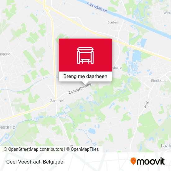 Geel Veestraat kaart