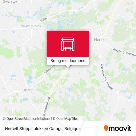 Herselt Stoppelblokken Garage kaart