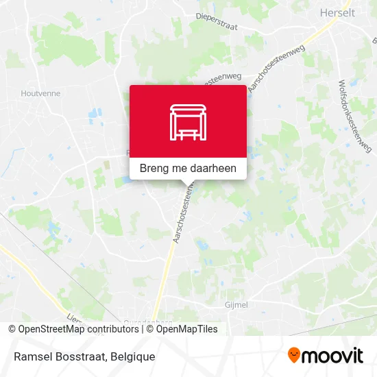 Ramsel Bosstraat kaart