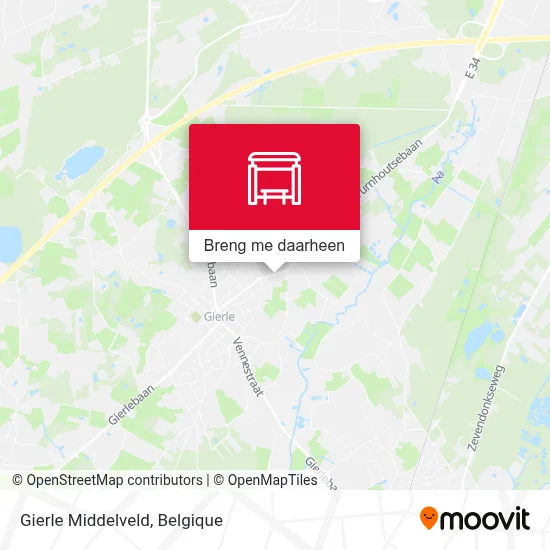 Gierle Middelveld kaart