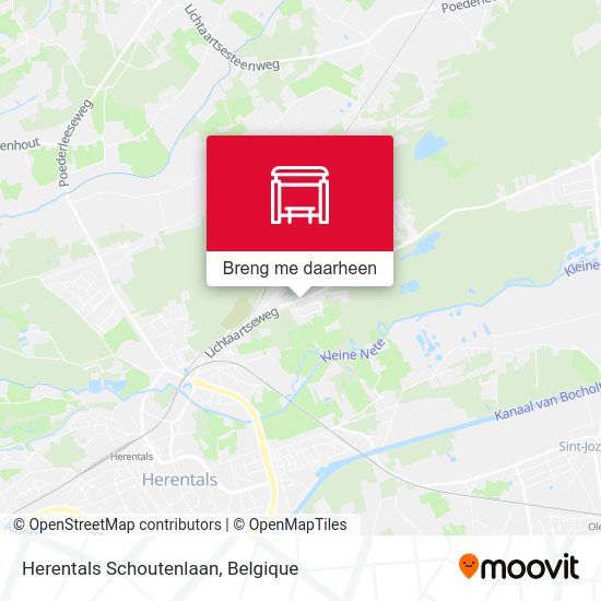 Herentals Schoutenlaan kaart