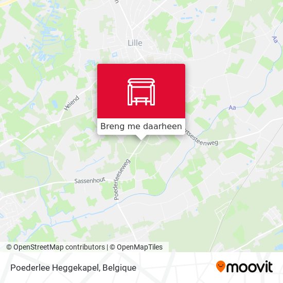 Poederlee Heggekapel kaart