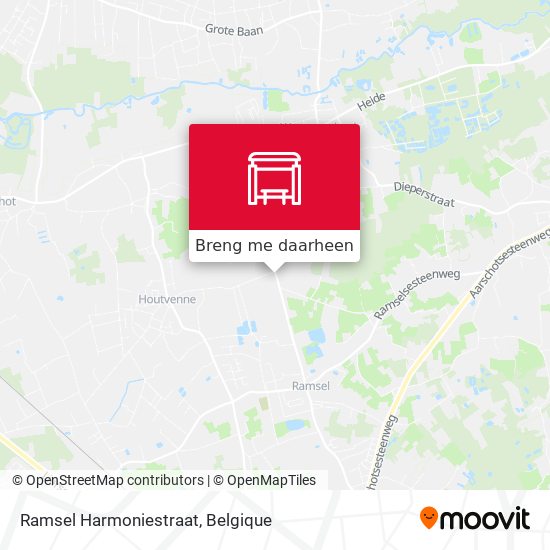 Ramsel Harmoniestraat kaart