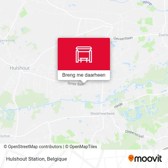 Hulshout Station kaart