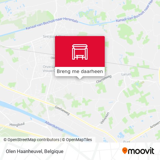 Olen Haanheuvel kaart