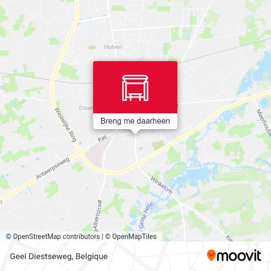 Geel Diestseweg kaart
