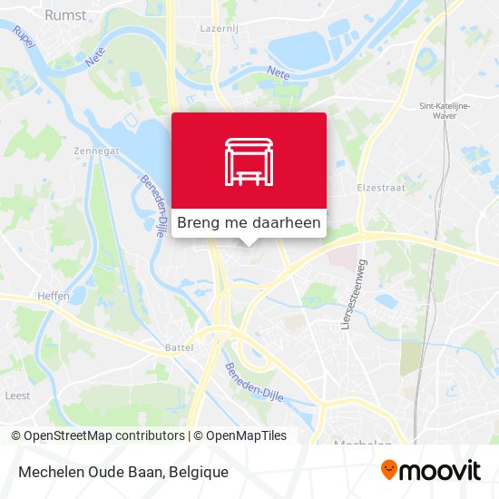 Mechelen Oude Baan kaart