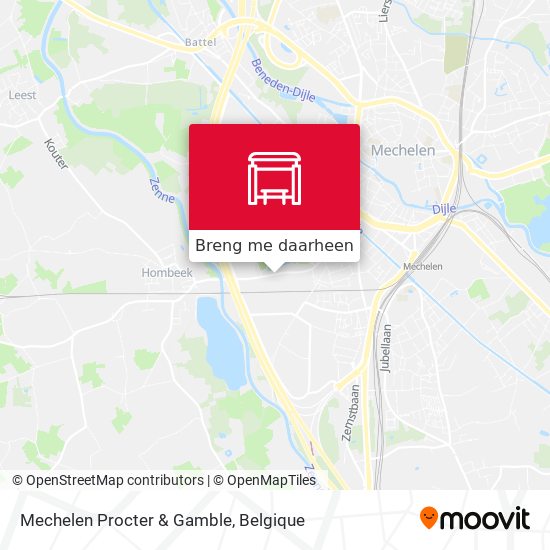 Mechelen Procter & Gamble kaart