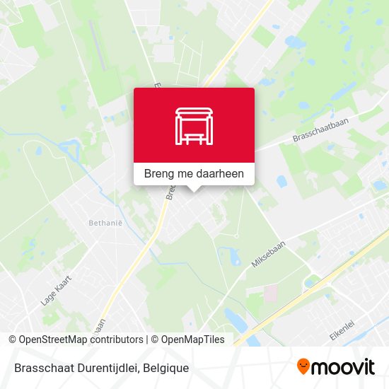 Brasschaat Durentijdlei kaart
