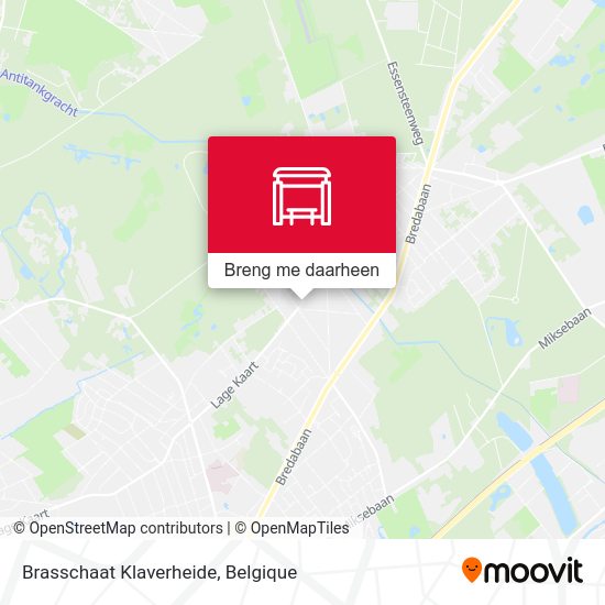 Brasschaat Klaverheide kaart