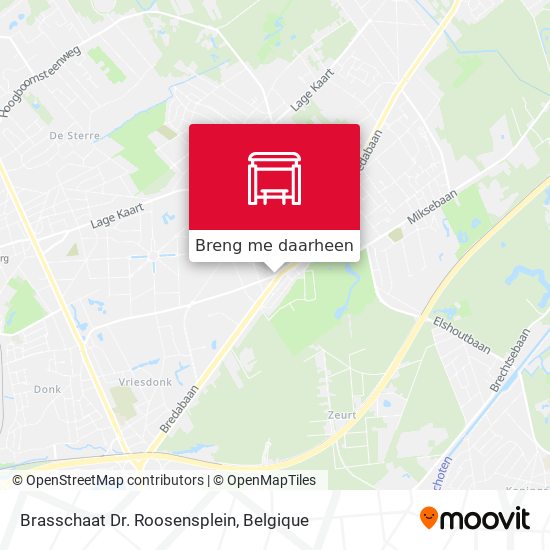 Brasschaat Dr. Roosensplein kaart