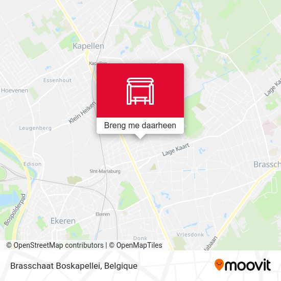 Brasschaat Boskapellei kaart