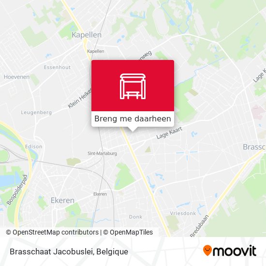 Brasschaat Jacobuslei kaart