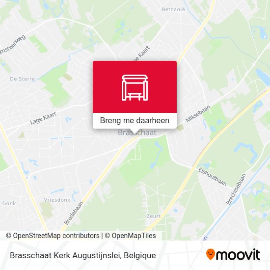 Brasschaat Kerk Augustijnslei kaart