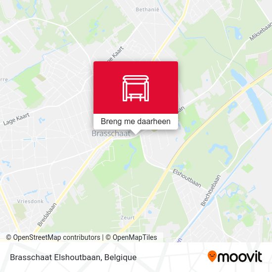 Brasschaat Elshoutbaan kaart