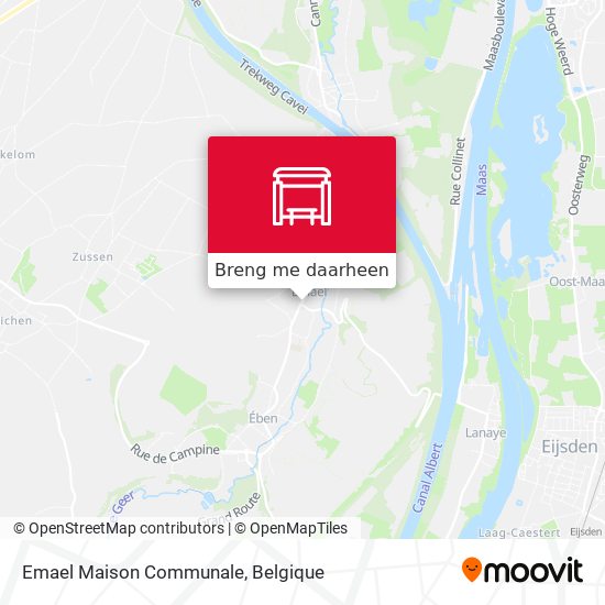 Emael Maison Communale kaart