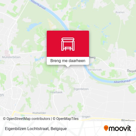 Eigenbilzen Lochtstraat kaart