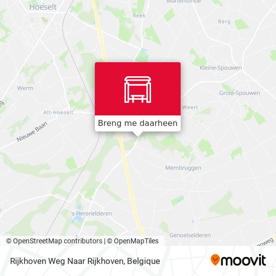 Rijkhoven Weg Naar Rijkhoven kaart