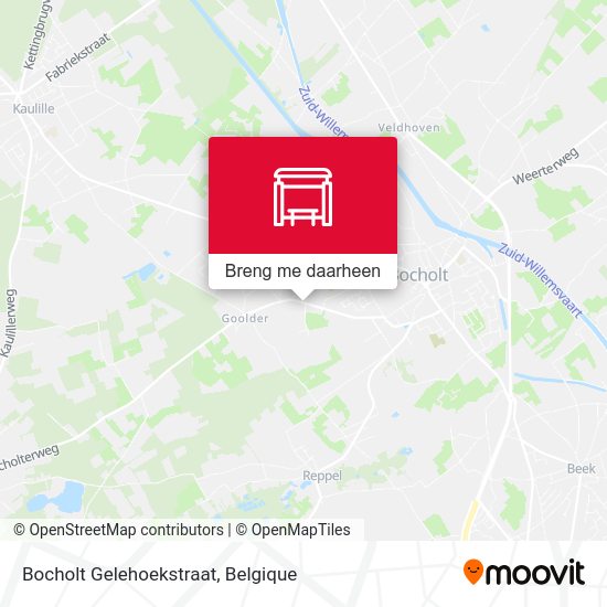 Bocholt Gelehoekstraat kaart