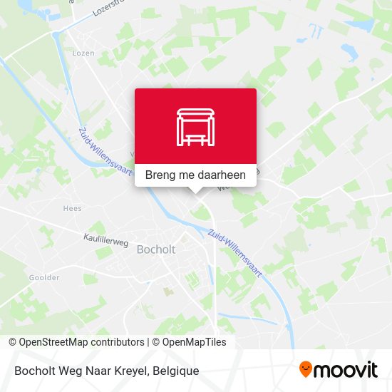 Bocholt Weg Naar Kreyel kaart