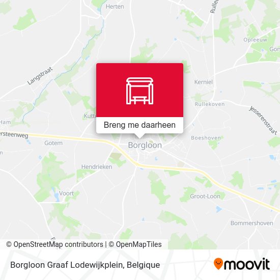 Borgloon Graaf Lodewijkplein kaart