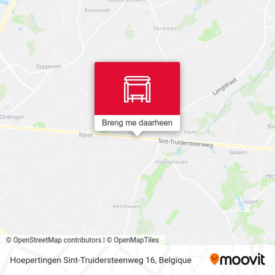 Hoepertingen Sint-Truidersteenweg 16 kaart