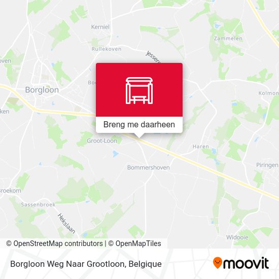 Borgloon Weg Naar Grootloon kaart