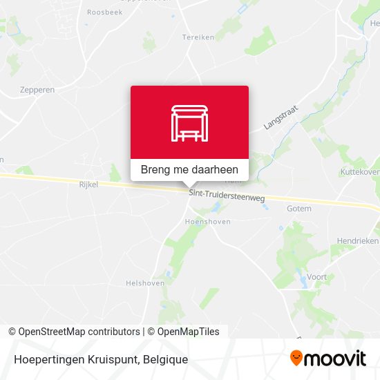 Hoepertingen Kruispunt kaart