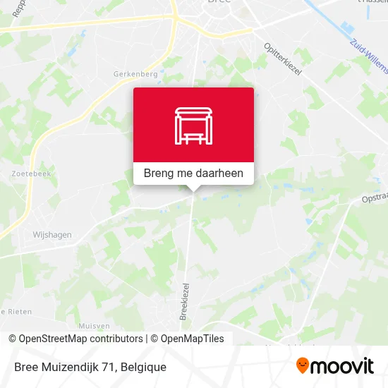 Bree Muizendijk 71 kaart